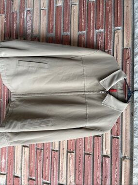 SANYO NEW YORK Beige Lightweight Zip-Front Jacket (made in china)